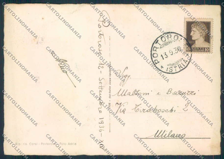 Slovenia Portorose FG cartolina ZF0916 – retro