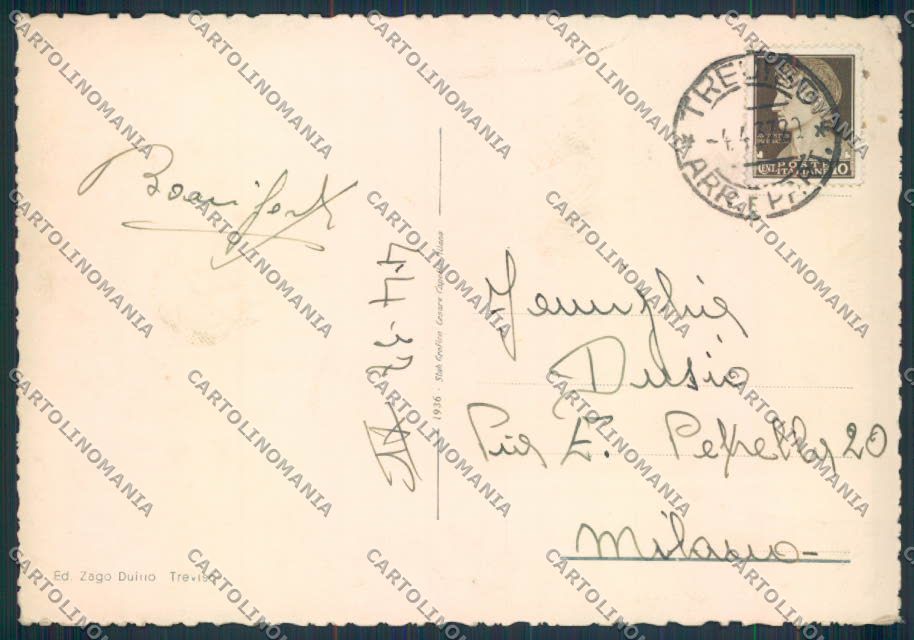 Treviso città Stazione PIEGHINE FG cartolina ZF0952 – retro