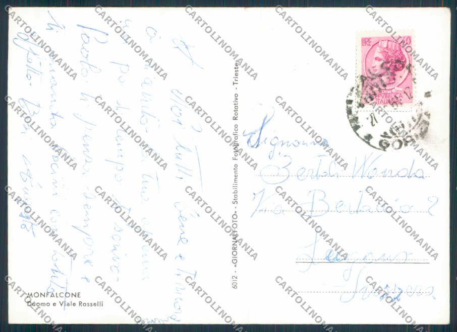 Gorizia Monfalcone foto FG cartolina ZF0992 – retro