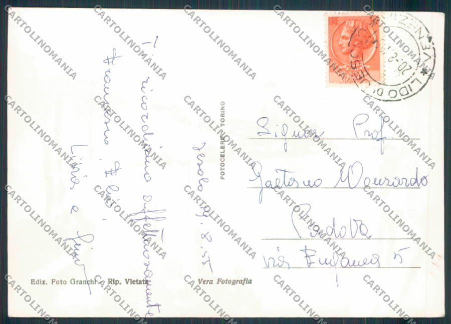 Venezia Jesolo Lido foto FG cartolina ZF1076 – retro
