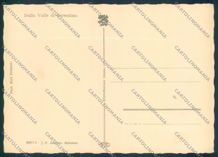 Bolzano Sarentino Costumi foto FG cartolina ZF1129 – retro