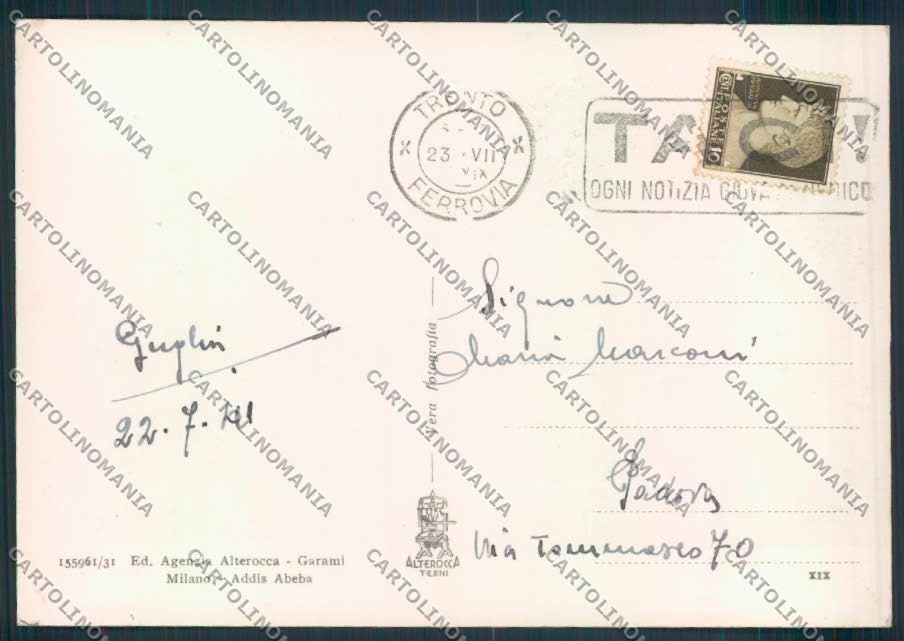 Trento città foto FG cartolina ZF1147 – retro