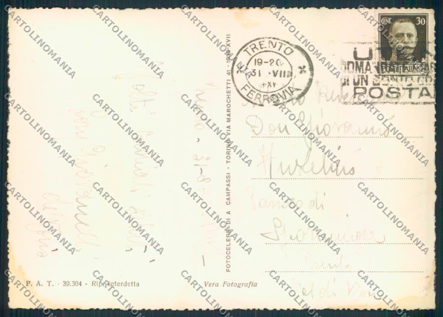 Trento città foto FG cartolina ZF1156 – retro