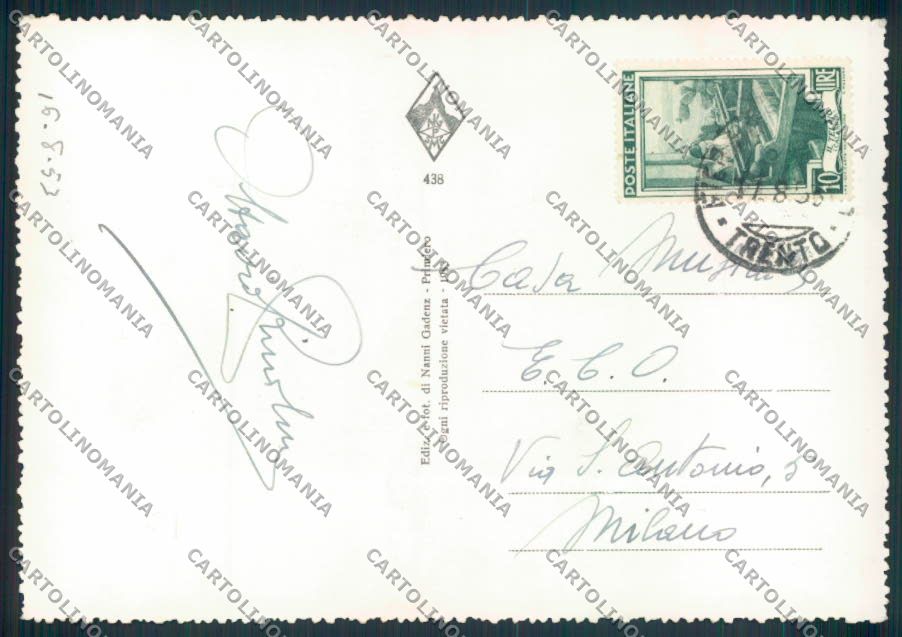 Trento Primiero foto FG cartolina ZF1166 – retro