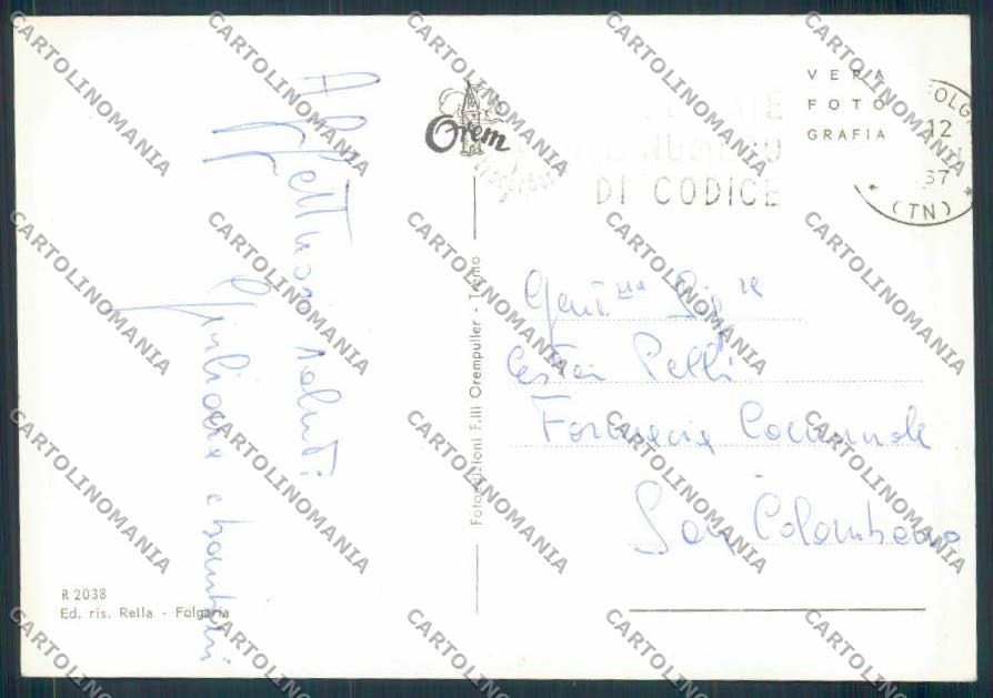 Trento Folgaria Tennis foto FG cartolina ZF1173 – retro
