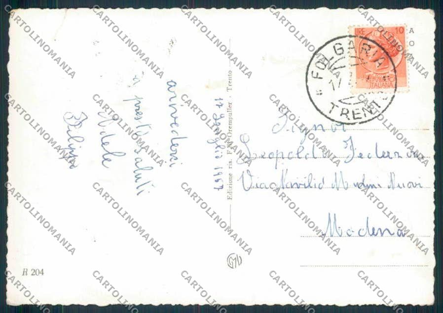 Trento Folgaria foto FG cartolina ZF1174 – retro