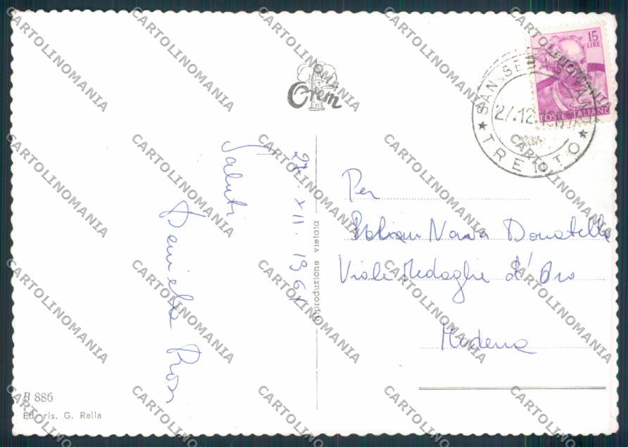 Trento Folgaria Seggiovia foto FG cartolina ZF1180 – retro