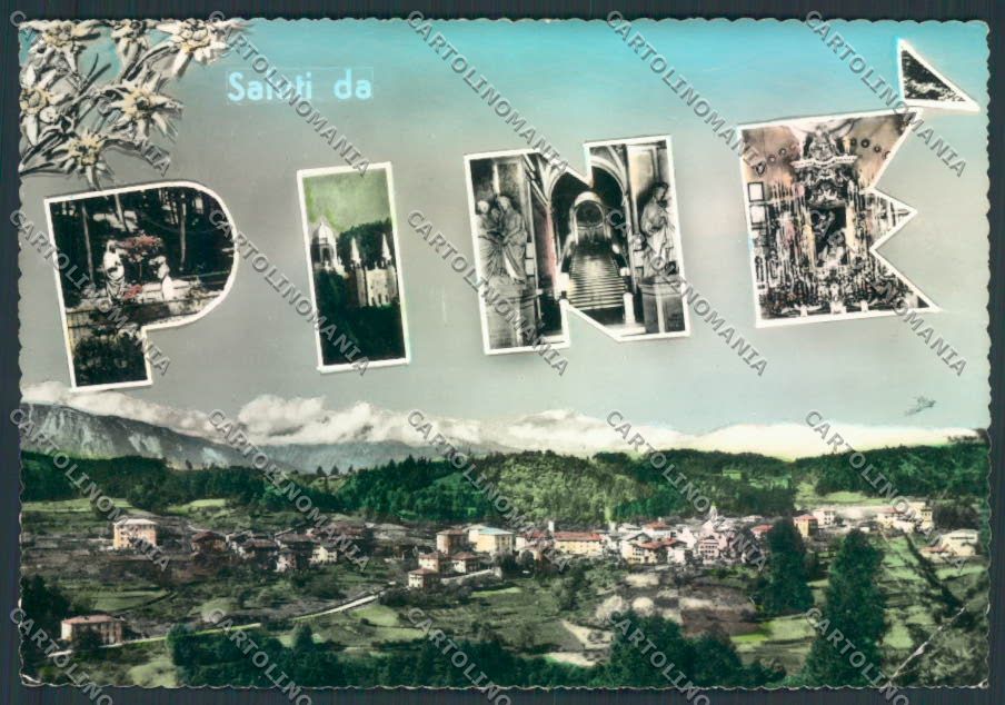 Trento Piné Saluti da PIEGHINA foto FG cartolina ZF1183 – fronte
