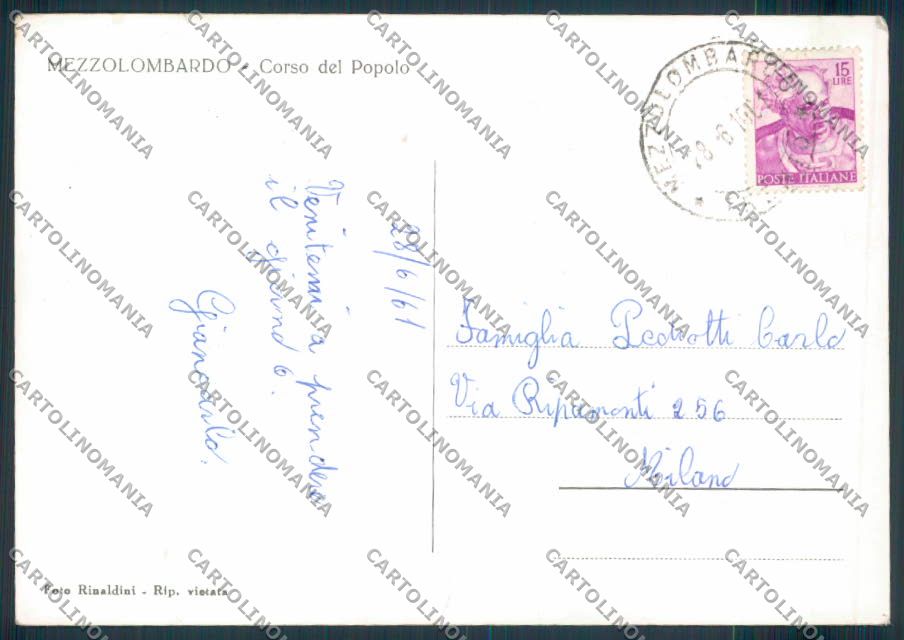 Trento Mezzolombardo foto FG cartolina ZF1199 – retro