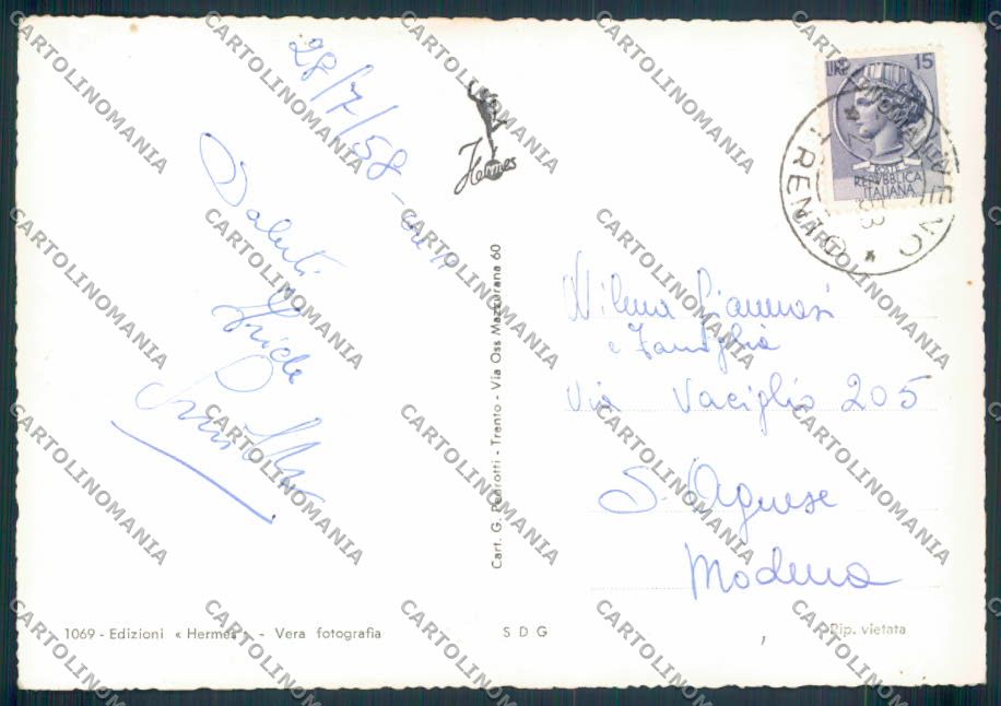 Trento Molveno Saluti da foto FG cartolina ZF1201 – retro