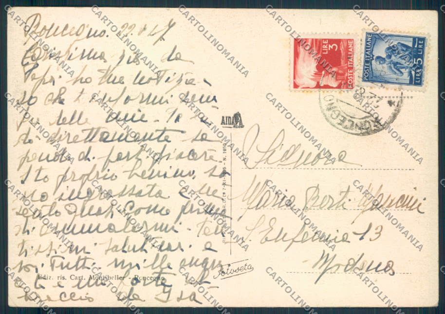 Trento Roncegno FG cartolina ZF1216 – retro
