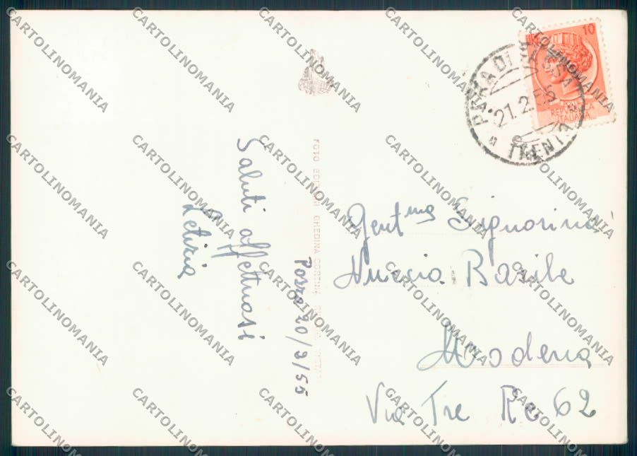 Trento Pozza Fassa Bar FG cartolina ZF1229 – retro