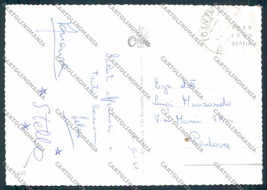 Trento Pieve Tesino foto FG cartolina ZF1246 – retro