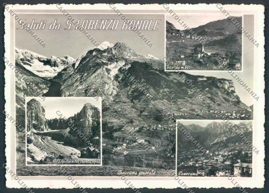 Trento San Lorenzo Banale PIEGHINA foto FG cartolina ZF1262 – fronte