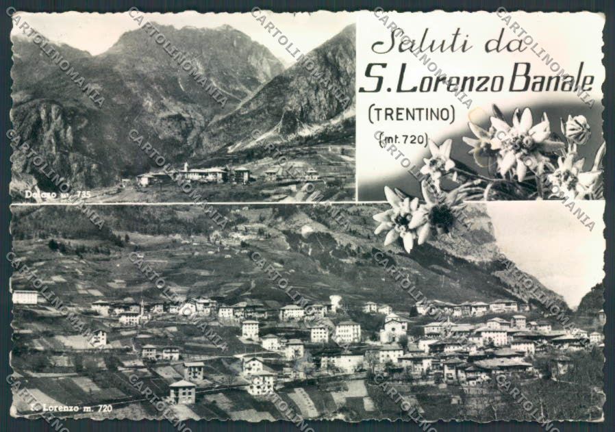 Trento San Lorenzo Banale PIEGHINE foto FG cartolina ZF1270 – fronte