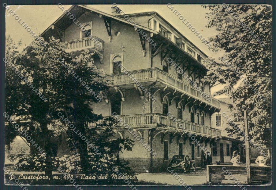 Trento San Cristoforo Lido PIEGHINA FG cartolina ZF1272 – fronte