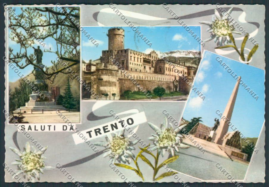 Trento città Saluti da foto FG cartolina ZF1281 – fronte