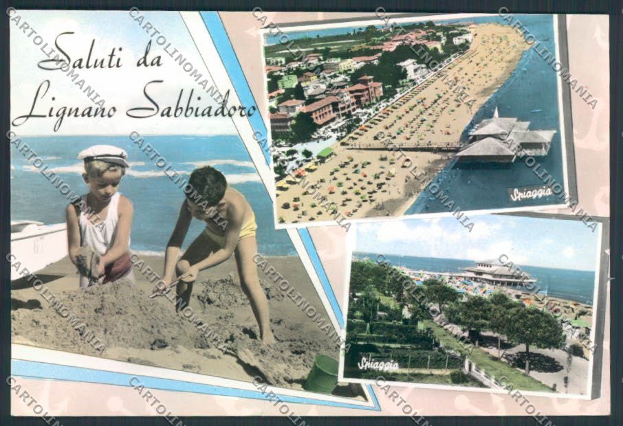 Udine Lignano Sabbiadoro Saluti da foto FG cartolina ZF1288 – fronte