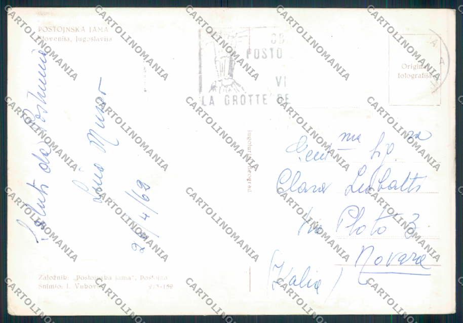 Slovenia Postojna Grotte Treno foto FG cartolina ZF1322 – retro