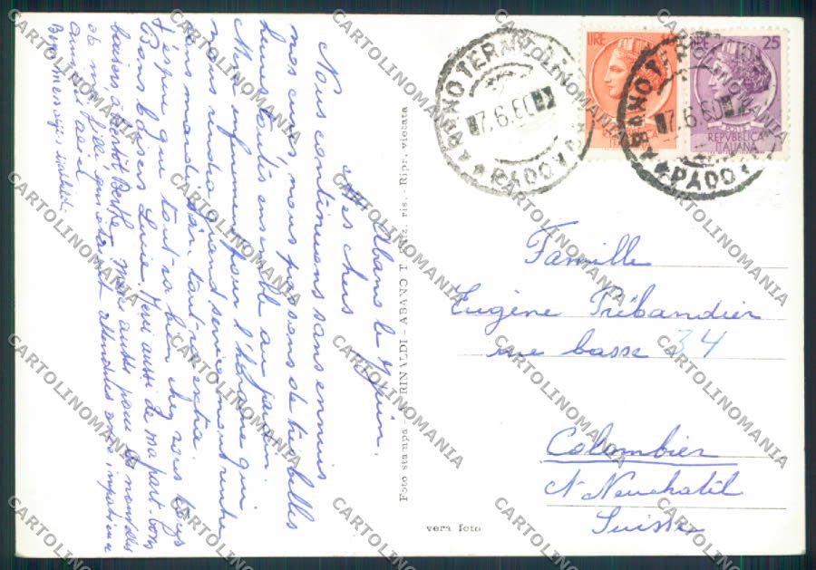 Padova Abano Terme foto FG cartolina ZF1351 – retro