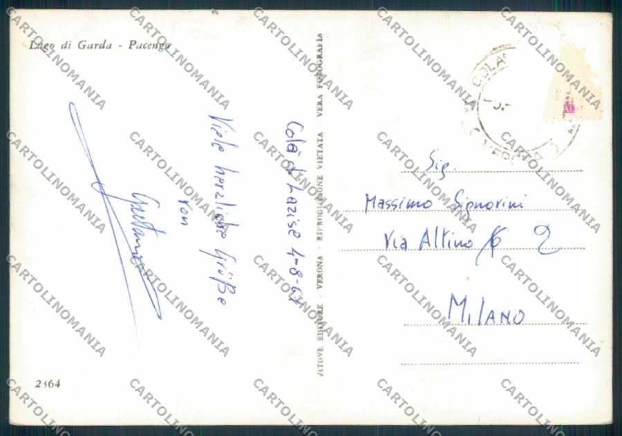 Verona Pacengo foto FG cartolina ZF1356 – retro