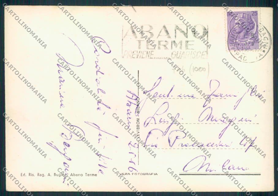Padova Montegrotto foto FG cartolina ZF1358 – retro