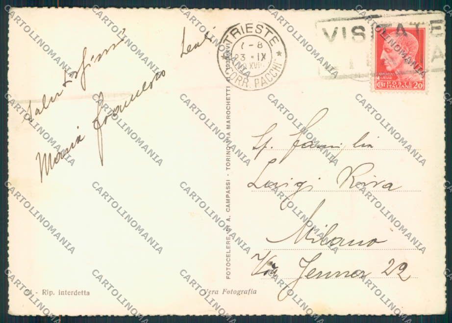 Trieste città foto FG cartolina ZF1386 – retro