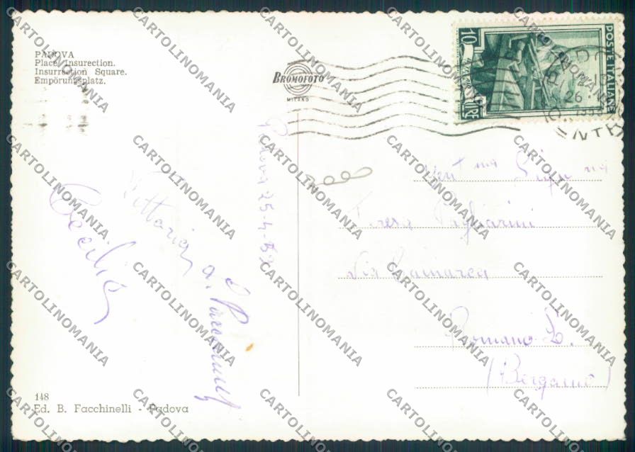 Padova città foto FG cartolina ZF1400 – retro