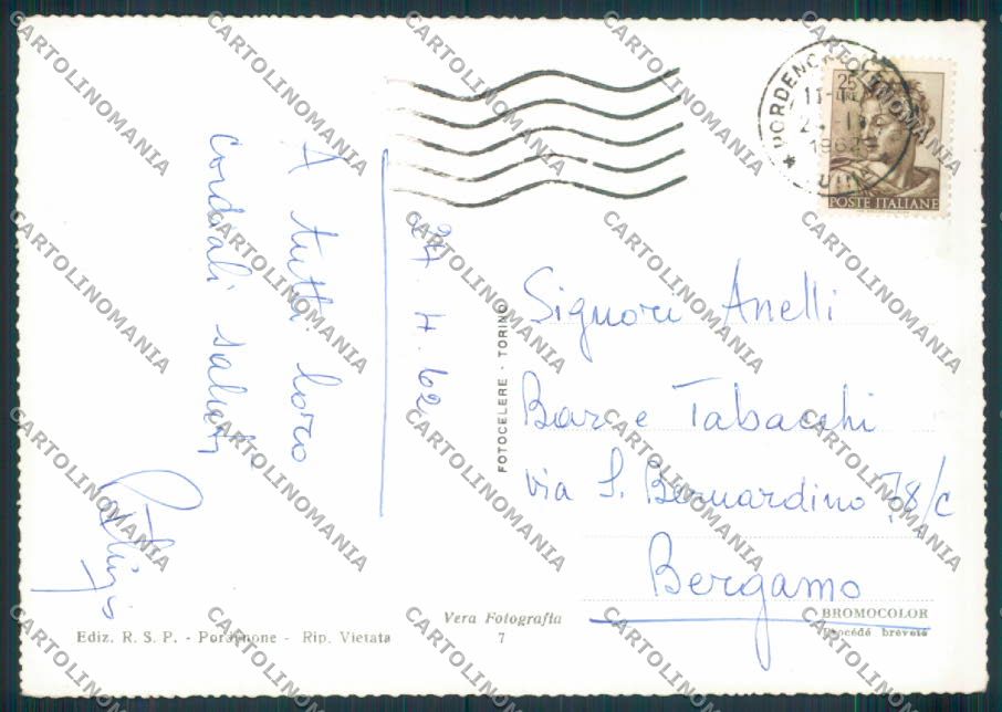 Pordenone città foto FG cartolina ZF1427 – retro