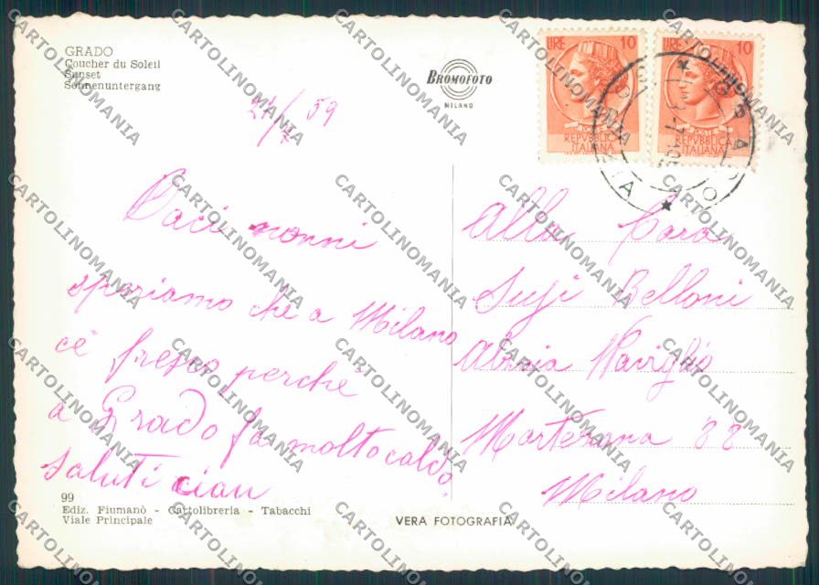 Gorizia Grado foto FG cartolina ZF1432 – retro