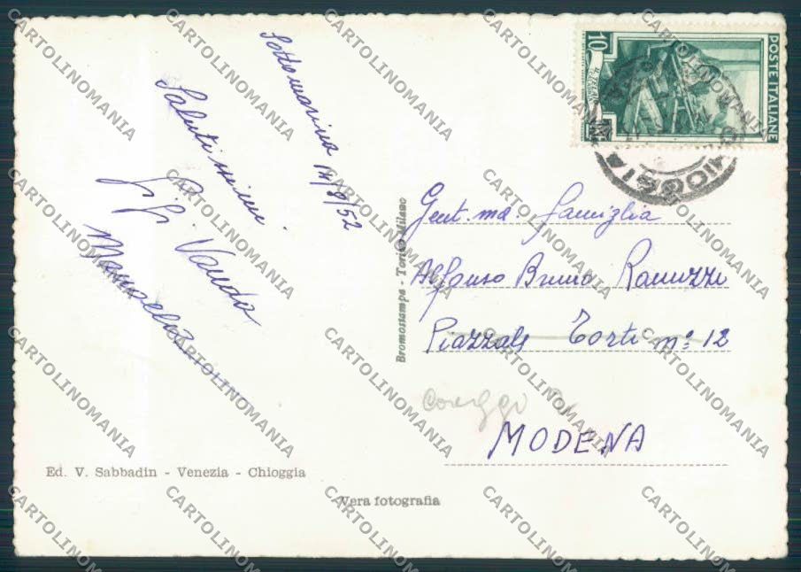 Venezia Sottomarina foto FG cartolina ZF1448 – retro