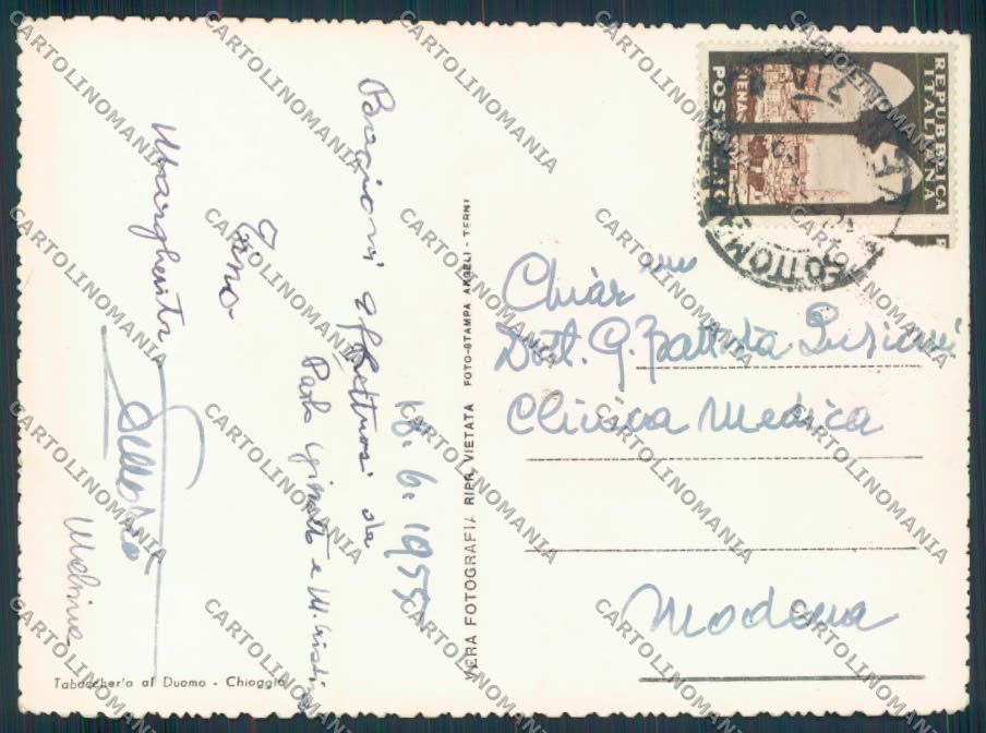 Venezia Chioggia foto FG cartolina ZF1449 – retro