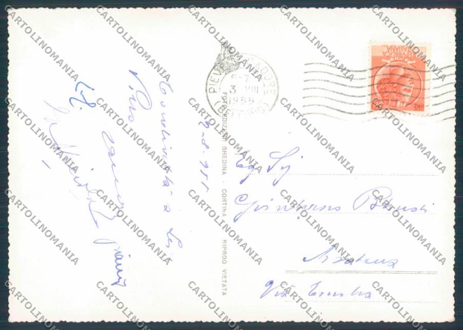 Belluno Pieve di Cadore foto FG cartolina ZF1455 – retro