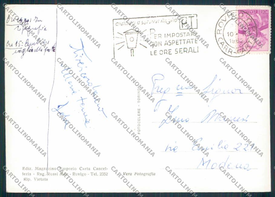 Rovigo città Saluti da foto FG cartolina ZF1457 – retro