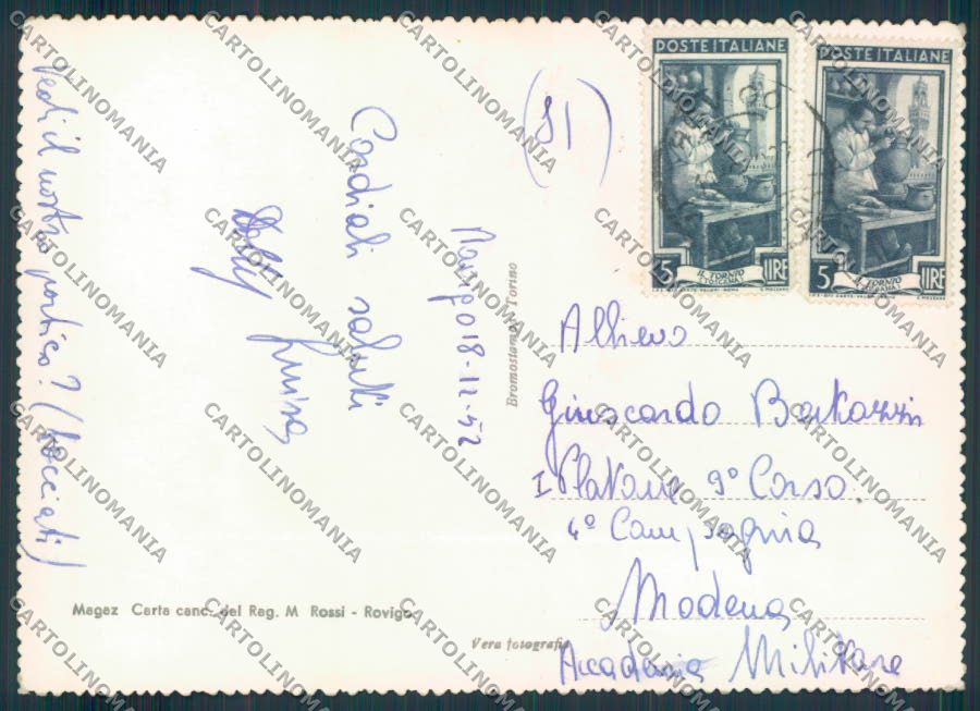 Rovigo città foto FG cartolina ZF1458 – retro