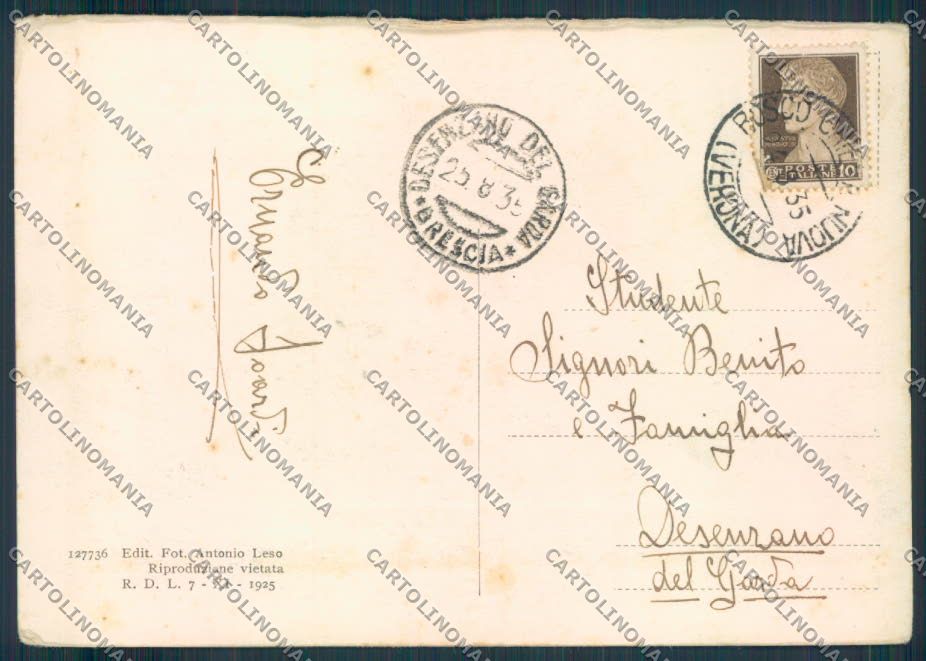 Verona Borgo Chiesanuova FG cartolina ZF1469 – retro