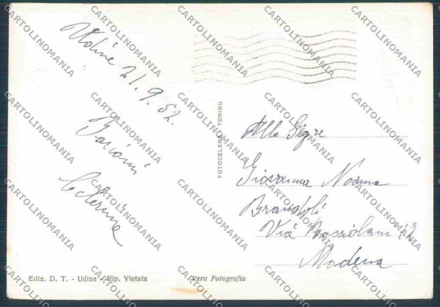 Udine città foto FG cartolina ZF1480 – retro