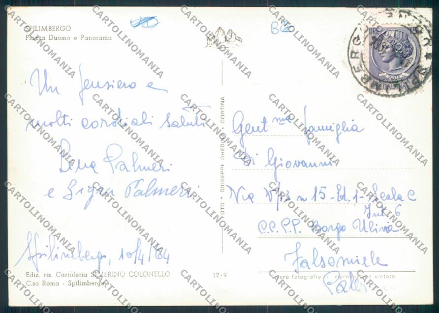 Pordenone Spilimbergo foto FG cartolina ZF1498 – retro