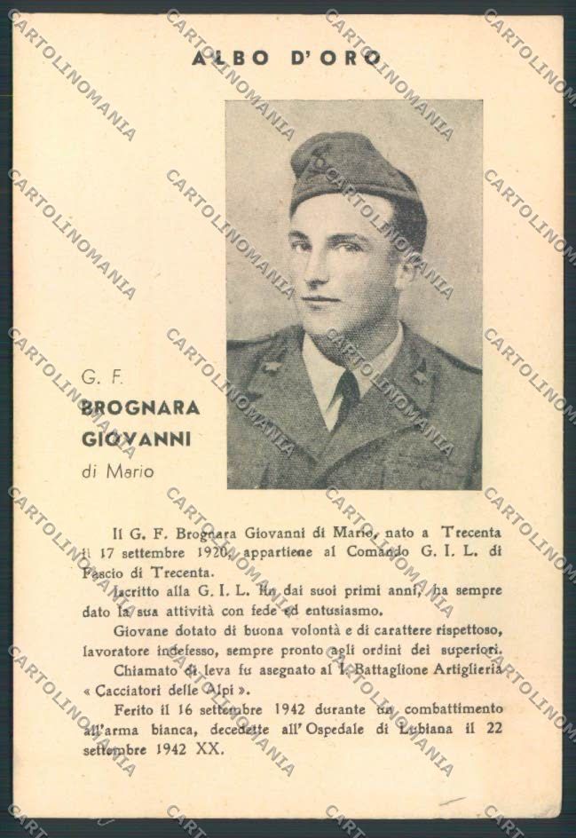 Rovigo Trecenta Gioventù Littorio FG cartolina ZF1516 – fronte