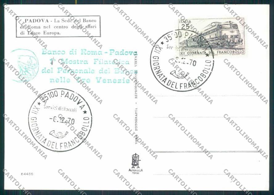 Padova città Banco Roma foto FG cartolina ZF1526 – retro