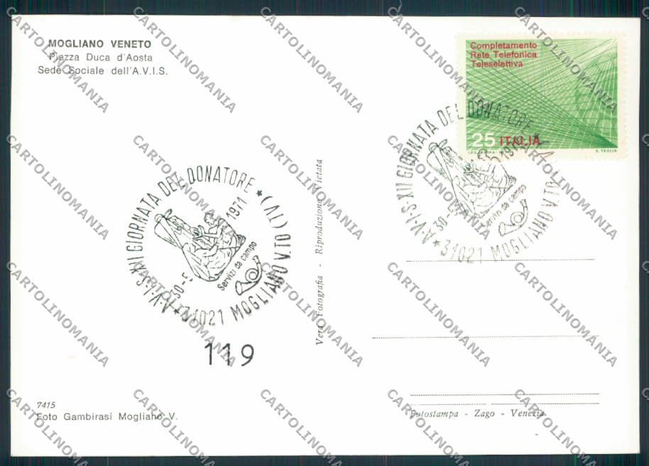 Treviso Mogliano AVIS foto FG cartolina ZF1536 – retro