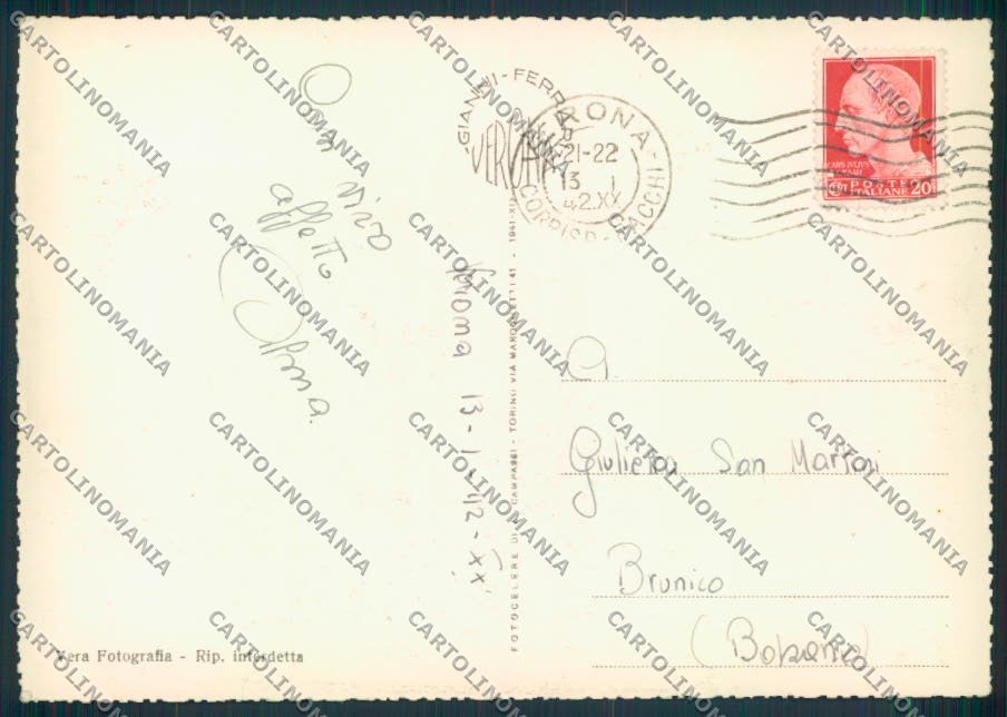 Verona città foto FG cartolina ZF1537 – retro