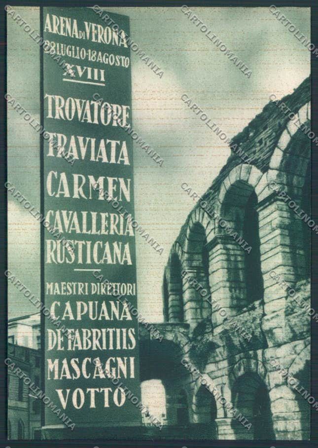 Verona Lirica Opera FG cartolina ZF1554 – fronte