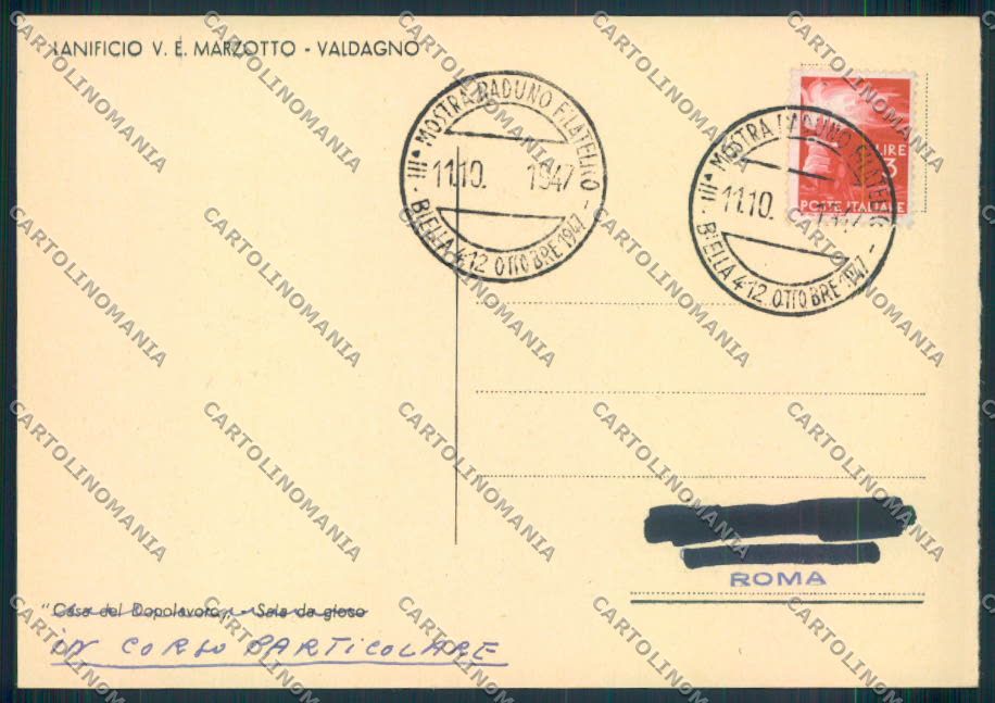 Vicenza Valdagno FG cartolina ZF1582 – retro