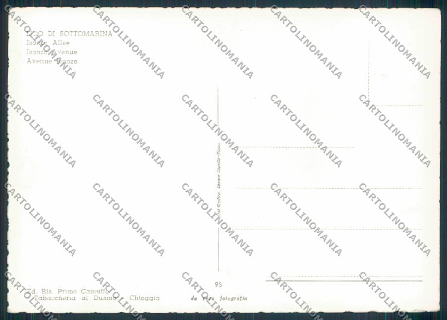 Venezia Sottomarina foto FG cartolina ZF1630 – retro
