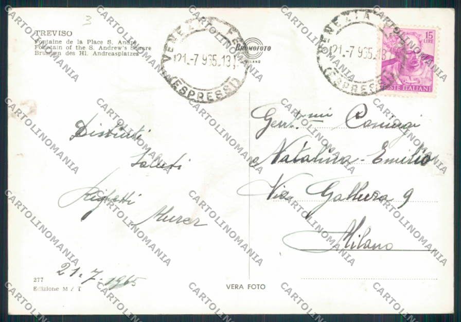 Treviso città foto FG cartolina ZF1637 – retro