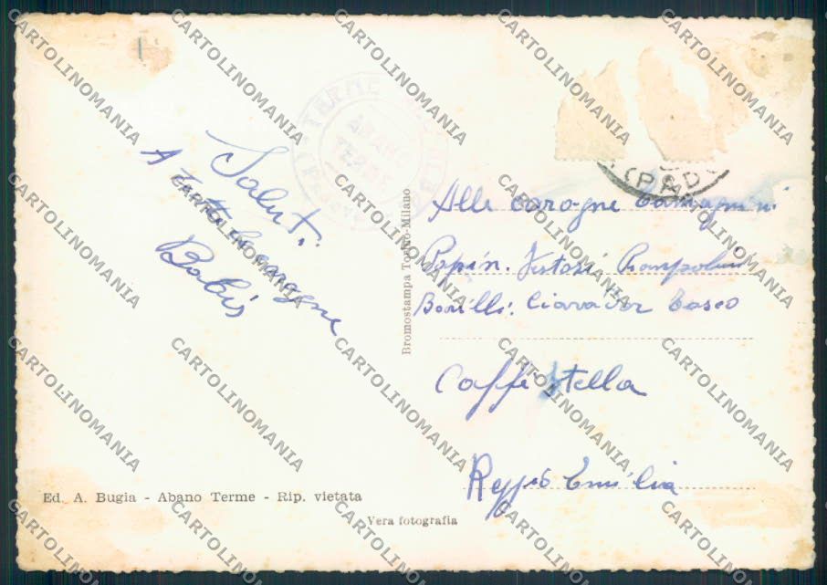 Padova Abano Terme foto FG cartolina ZF1676 – retro