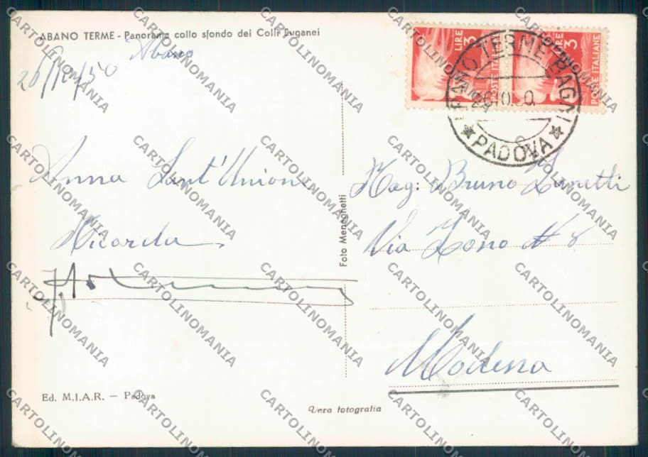 Padova Abano Terme foto FG cartolina ZF1681 – retro