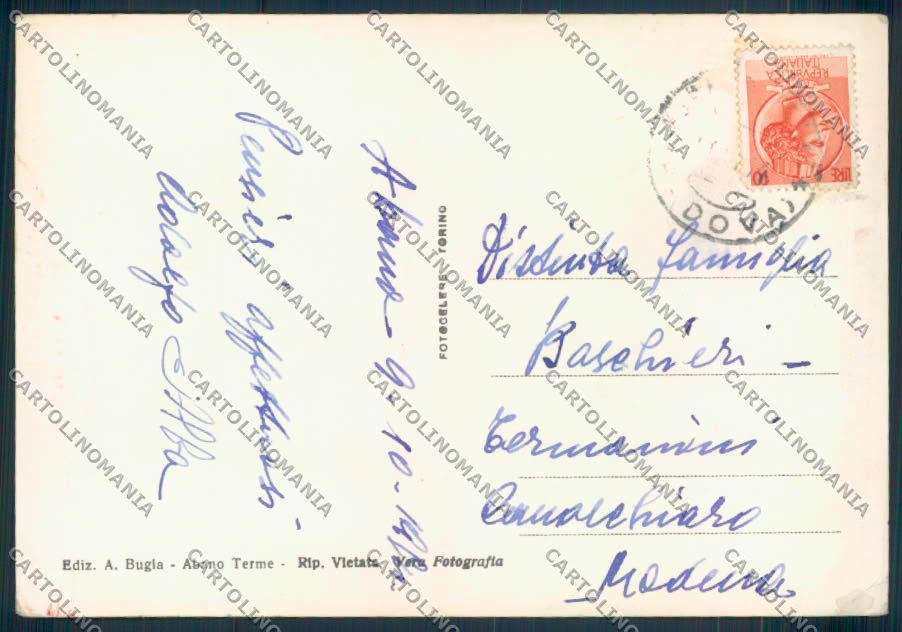 Padova Abano Terme ABRASA foto FG cartolina ZF1684 – retro