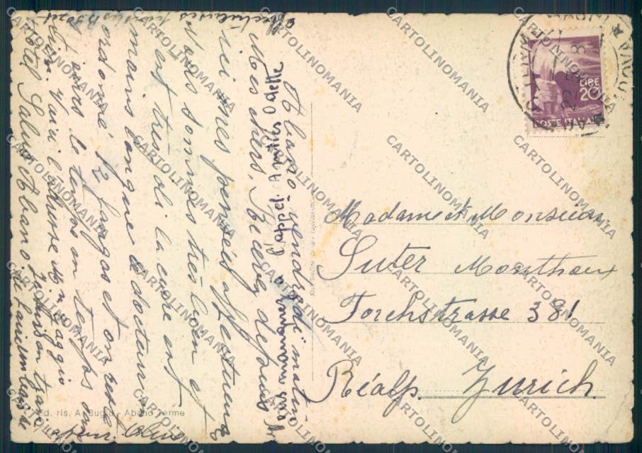 Padova Abano Terme PIEGHINA FG cartolina ZF1687 – retro